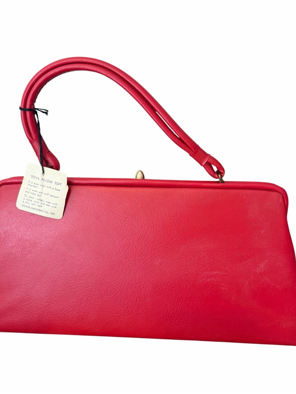 Red Structured Top-Handle Bag - Picture 2 of 4